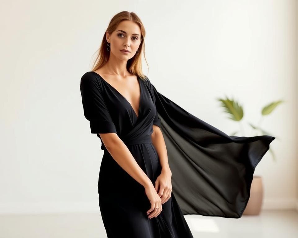 zwarte jurk outfit inspiratie