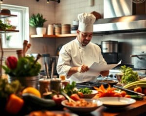 Hoe stelt een chefkok een menukaart samen?