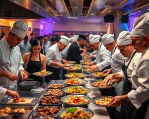 Hoe werkt een keukenbrigade tijdens een event?