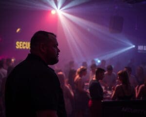 Wat doet een beveiliger tijdens een nachtfeest?