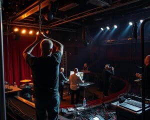 Wat doet een stagehand achter de schermen?
