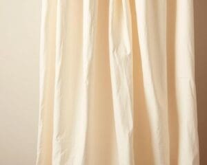 Wat is het gewicht van ongebleekte katoenstoffen?