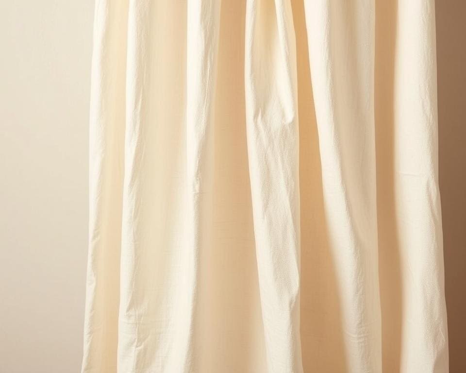 Wat is het gewicht van ongebleekte katoenstoffen?