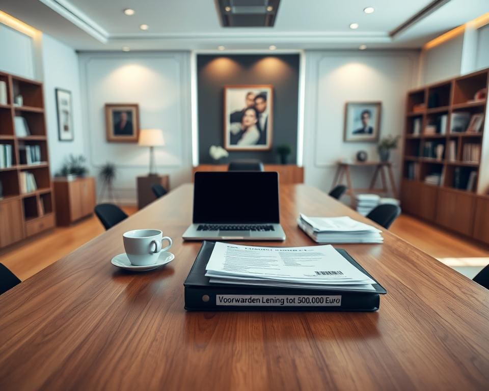 Wat zijn de voorwaarden voor een lening tot €500.000?