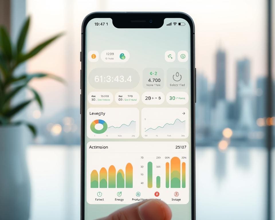 Welke app helpt bij het volgen van energieniveaus?
