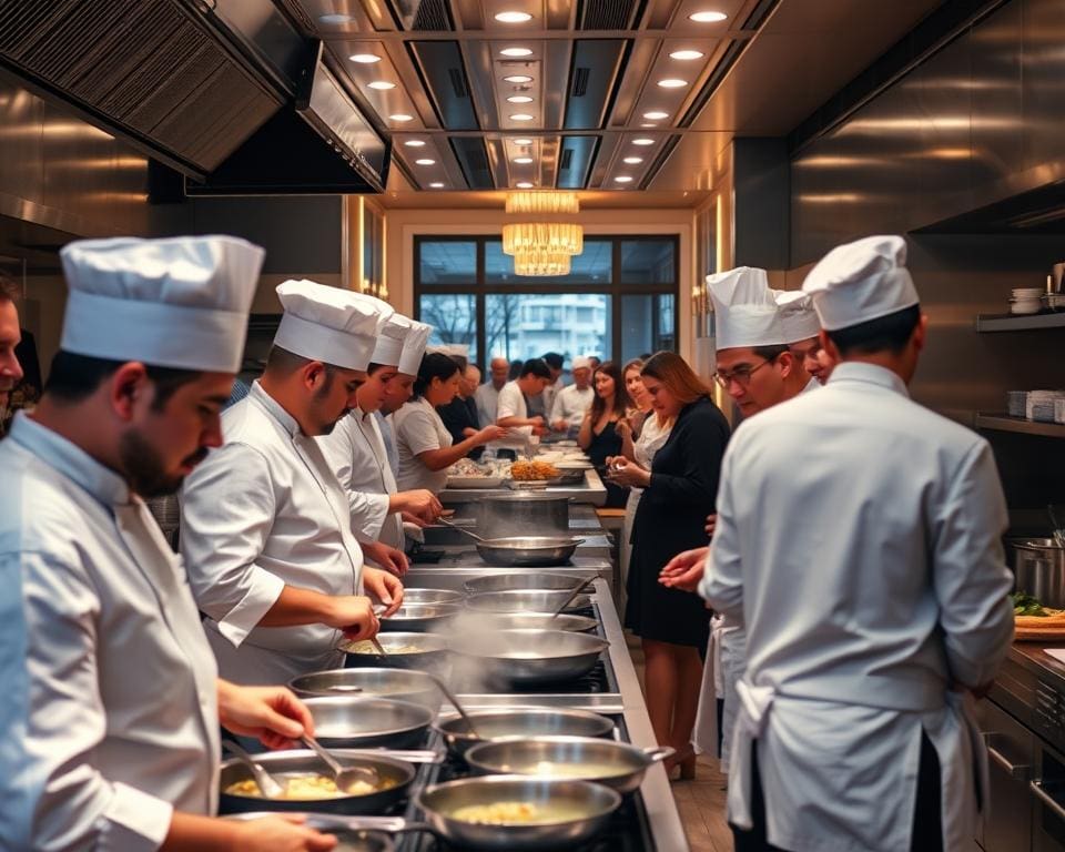 teamwork in de keuken