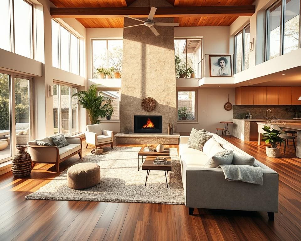 Open woonruimtes sfeervol indelen