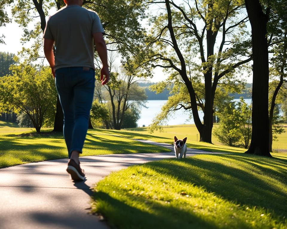 Wat brengt een korte wandeling tijdens lunch?