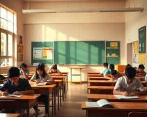 Wat is het voordeel van lessen in het examengebied?