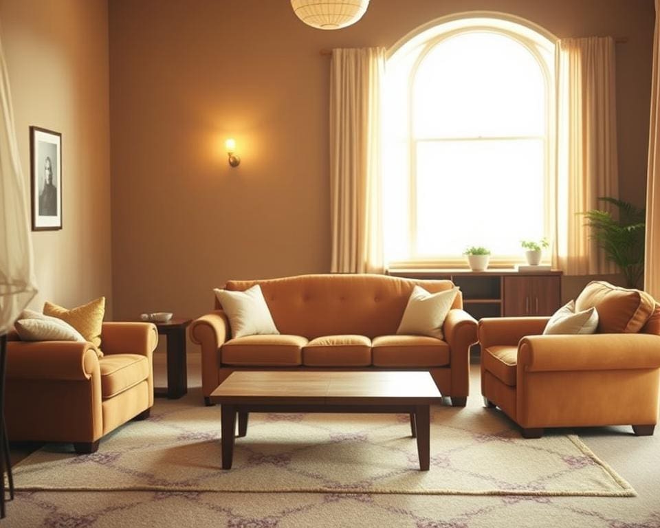 comfortabele meubels woonkamer
