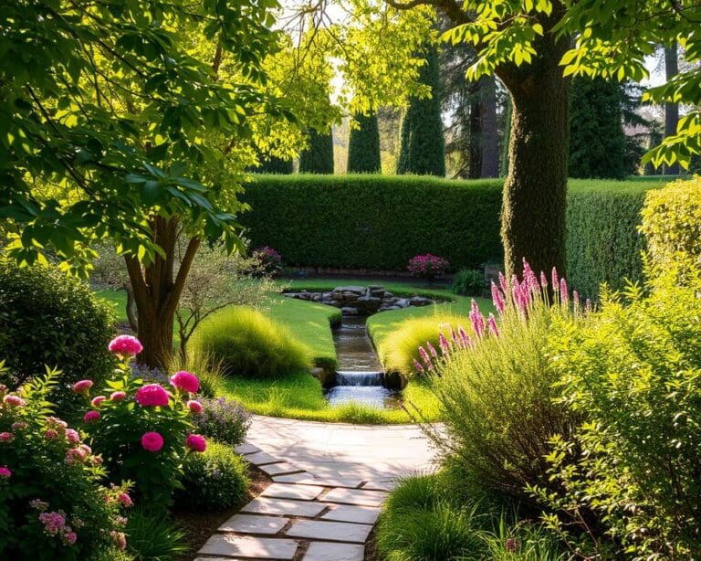 Een tuin die rust en ontspanning biedt