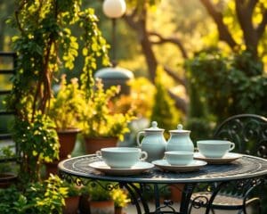 Hoe stijlvol is servies van Costa Nova in de tuin?