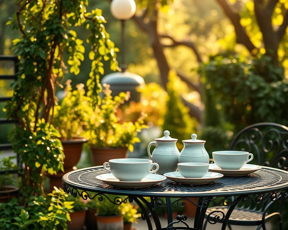 Hoe stijlvol is servies van Costa Nova in de tuin?