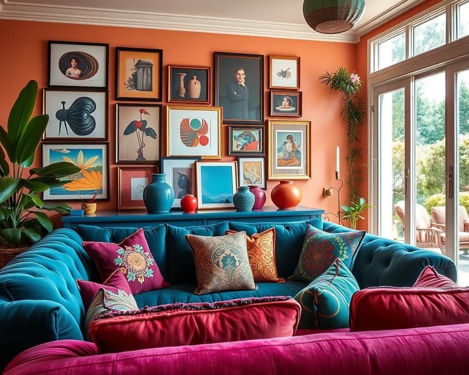 Kleurrijke woondecoratie voor een vrolijk huis