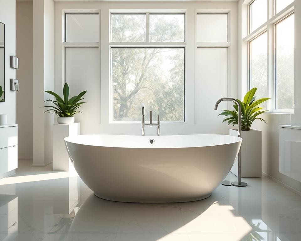 Vrijstaande baden als blikvanger in de badkamer