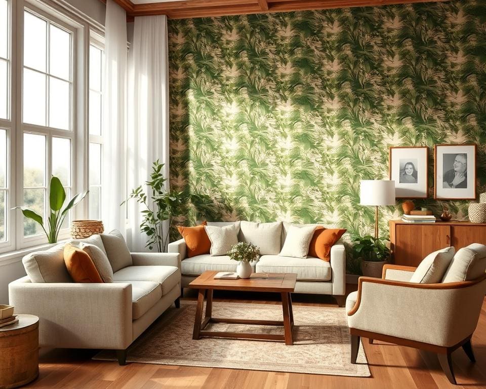 Welke kleurcombinaties werken goed met Casamance behang?