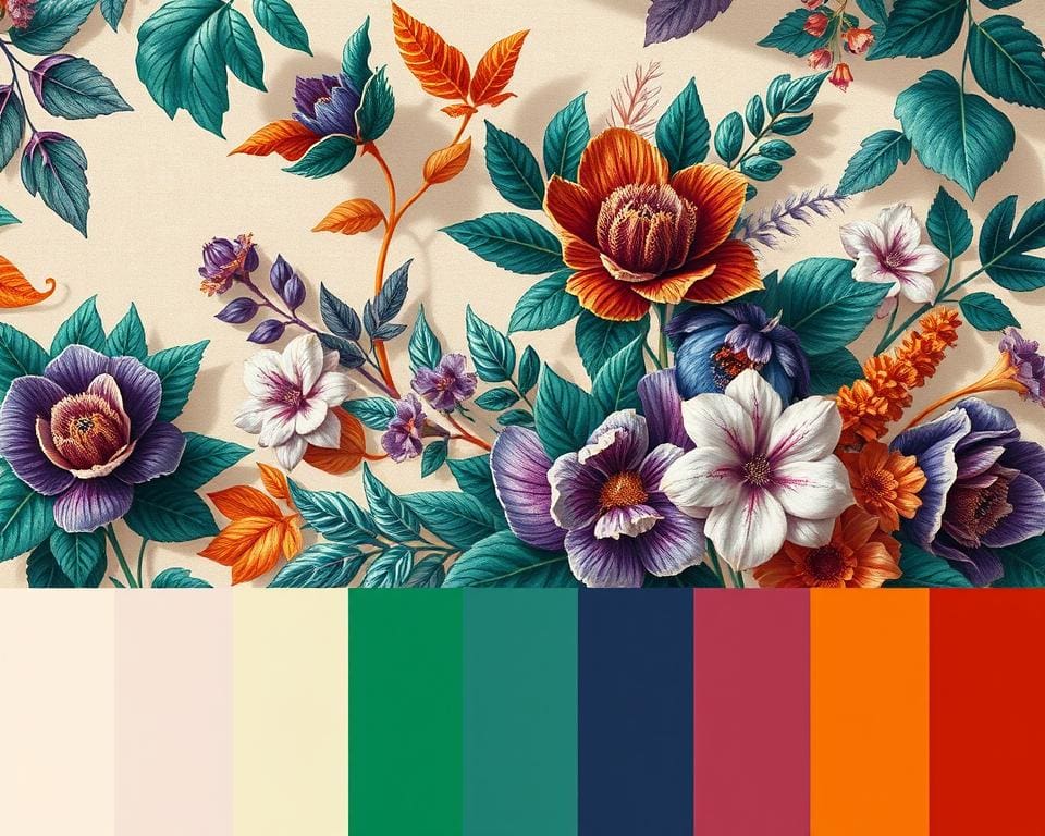 kleurcombinaties met Casamance behang