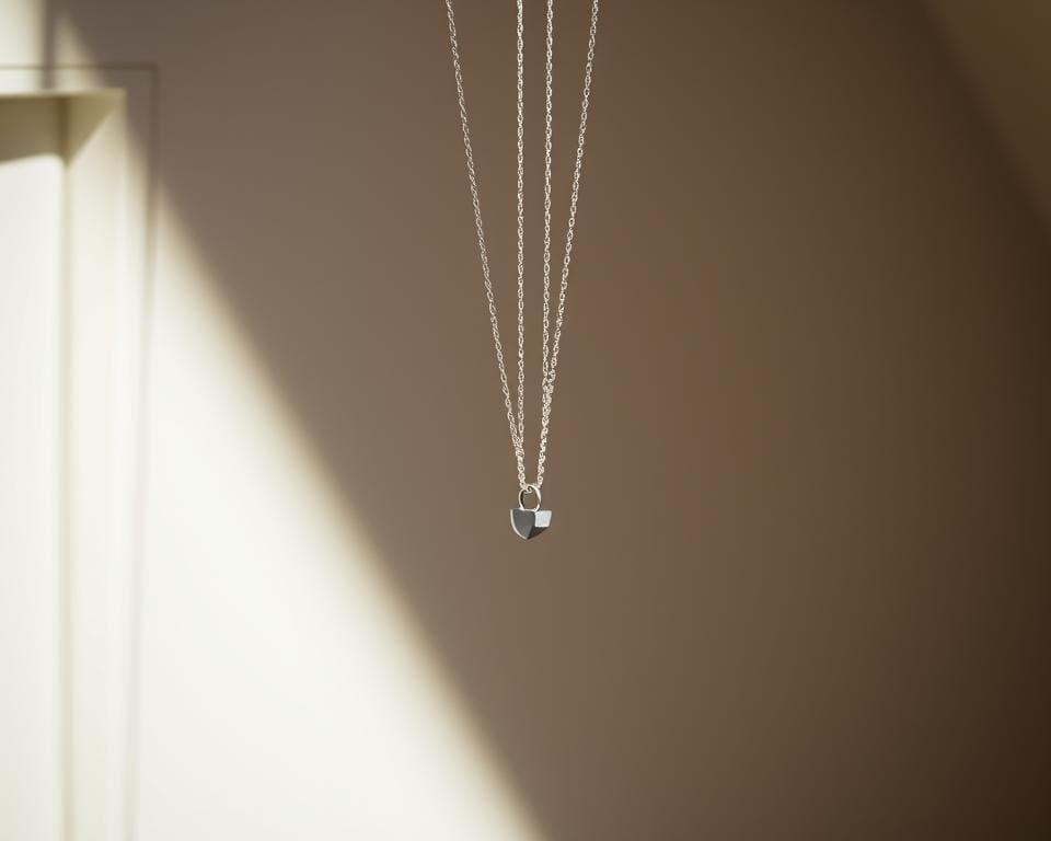 minimalistische ketting met hanger