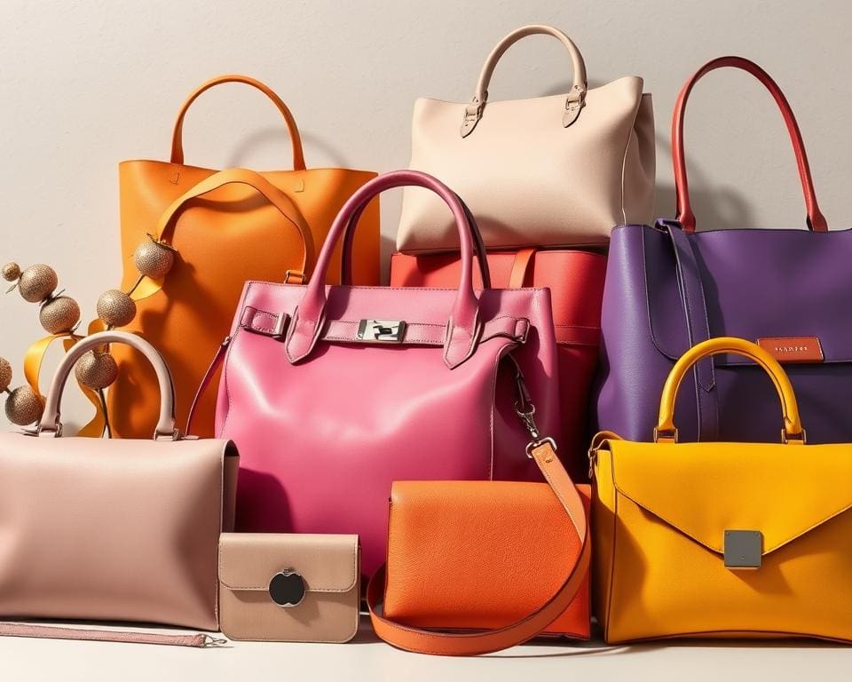 modekleuren in handtassen en accessoires