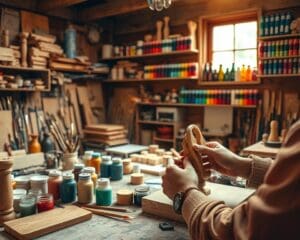 Knutselen met hout en verf