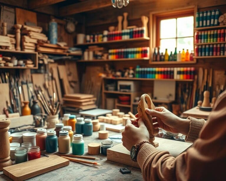 Knutselen met hout en verf