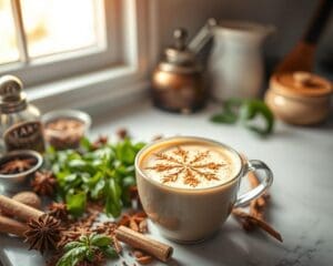 Hoe maak je chai latte met verse kruiden?