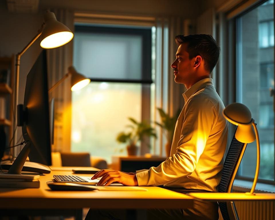 Hoe verbeter je je houding bij bureauwerk?