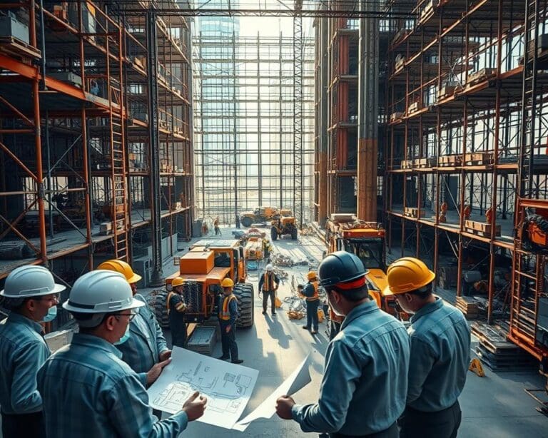 Hoe werkt samenwerking op grote bouwlocaties?