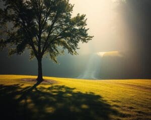 Op welke manier breng je balans tussen licht en schaduw?