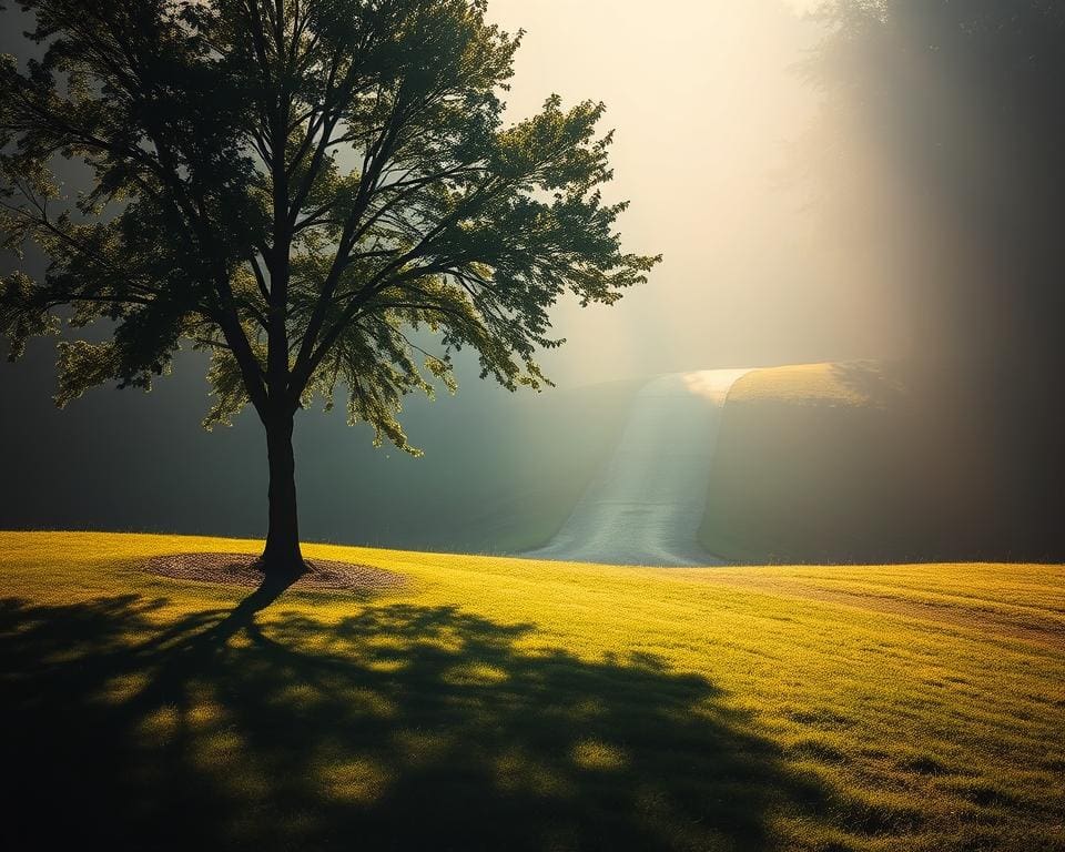 Op welke manier breng je balans tussen licht en schaduw?