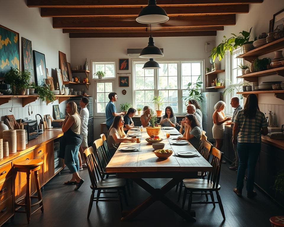 Wat maakt een keuken een sociale plek?