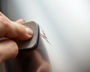 Hoe werkt het verwijderen van een diepe kras?