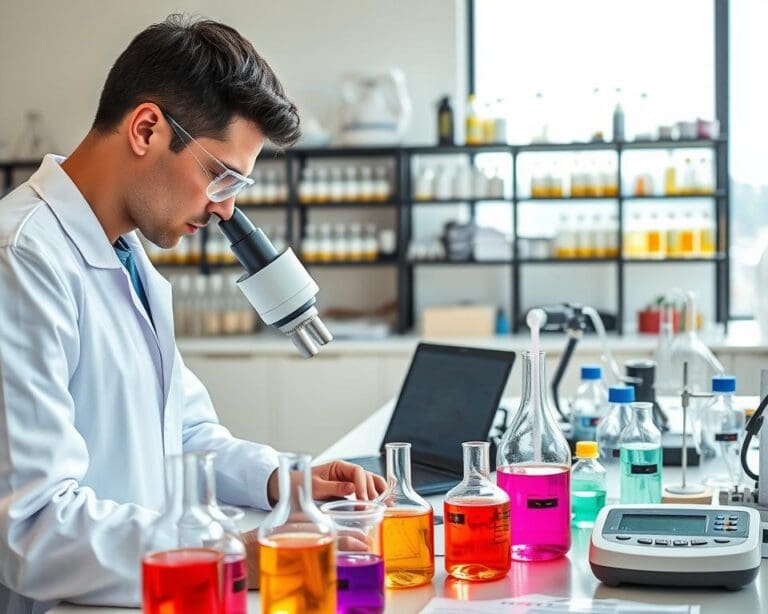 Hoe werkt een onderzoeker in laboratoria?