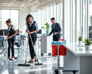 Hoe werkt een schoonmaakbedrijf voor kantoren?
