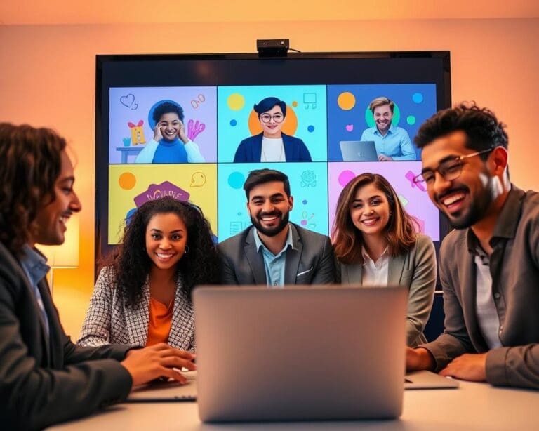 Wat is een speelse activiteit voor collega’s via video?