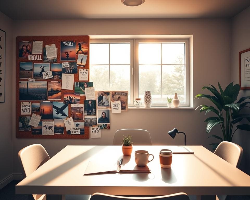 Wat doet een vision board voor je doelen?