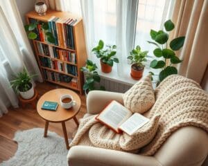 Hoe maak je een gezellige leeshoek in huis?