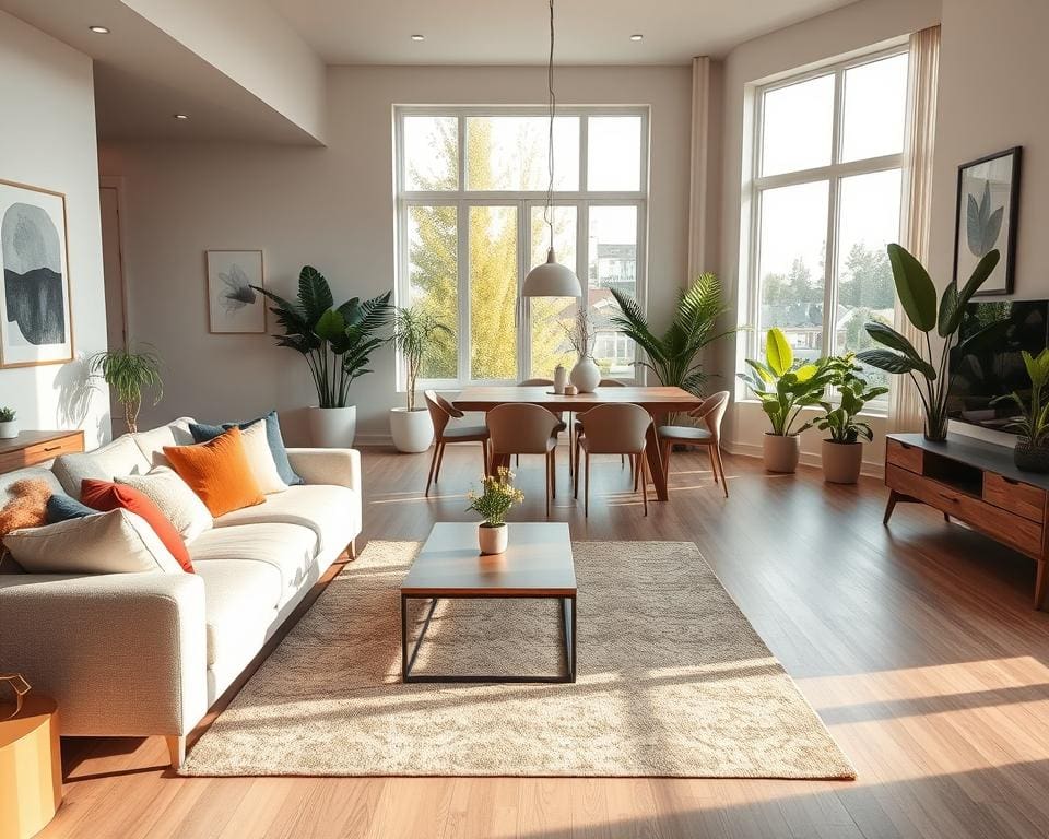 Hoe richt je een open leefruimte optimaal in?