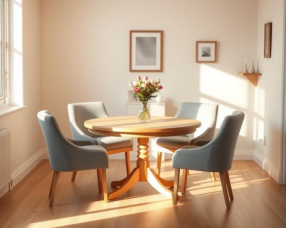 Welke tafels passen in een kleine eetkamer?