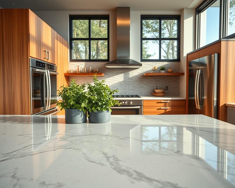 Welke materialen zijn populair in moderne keukens?