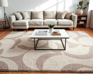 Welke vloerkleden passen bij een moderne bank?