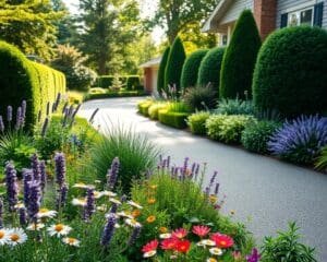 planten langs oprit
