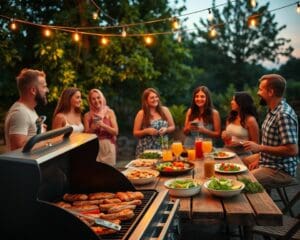 barbecueën met vrienden