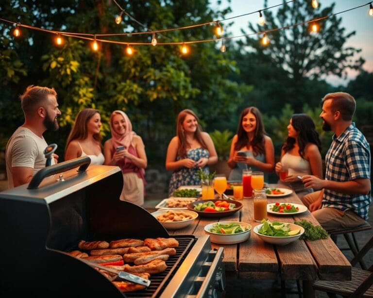 barbecueën met vrienden