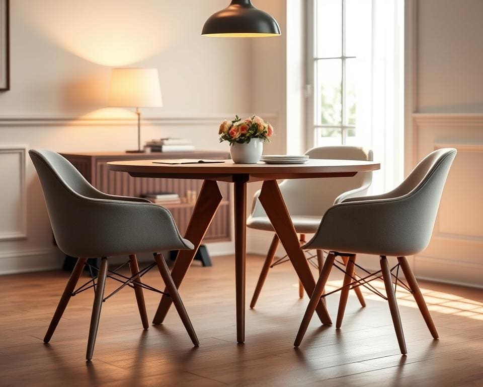 eetkamerstoelen ronde eettafel