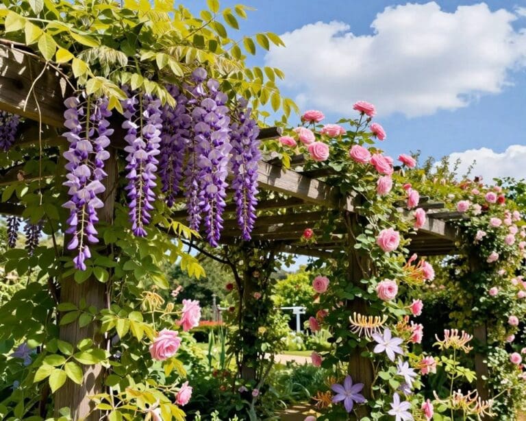 klimplanten voor pergola