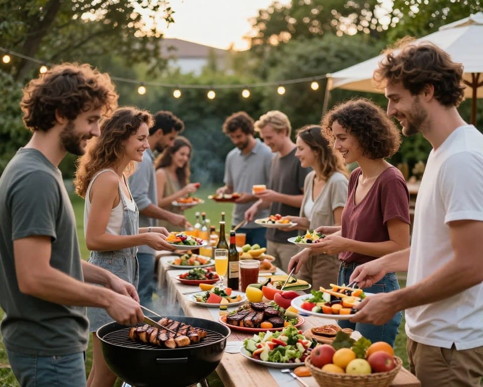 barbecue voor grote groep