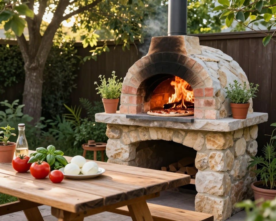 pizzaoven buiten
